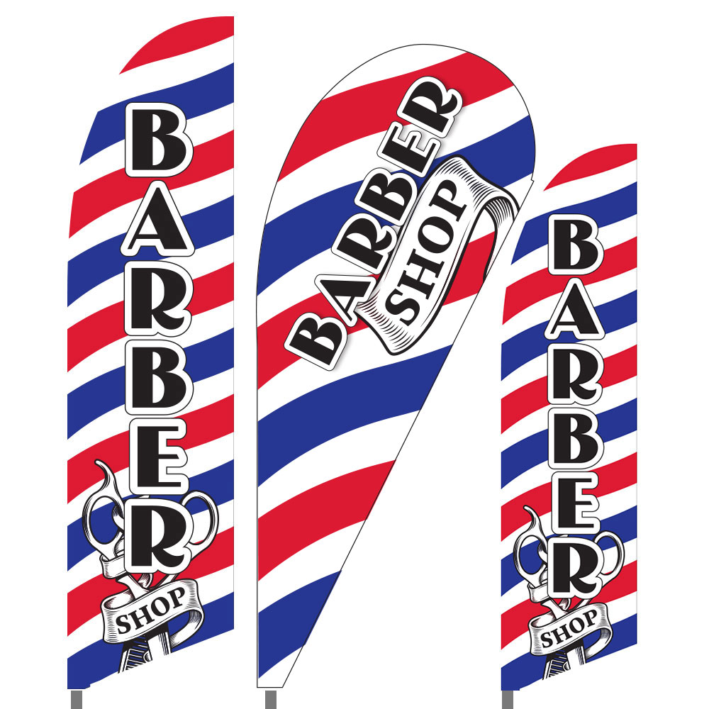 barber shop flags