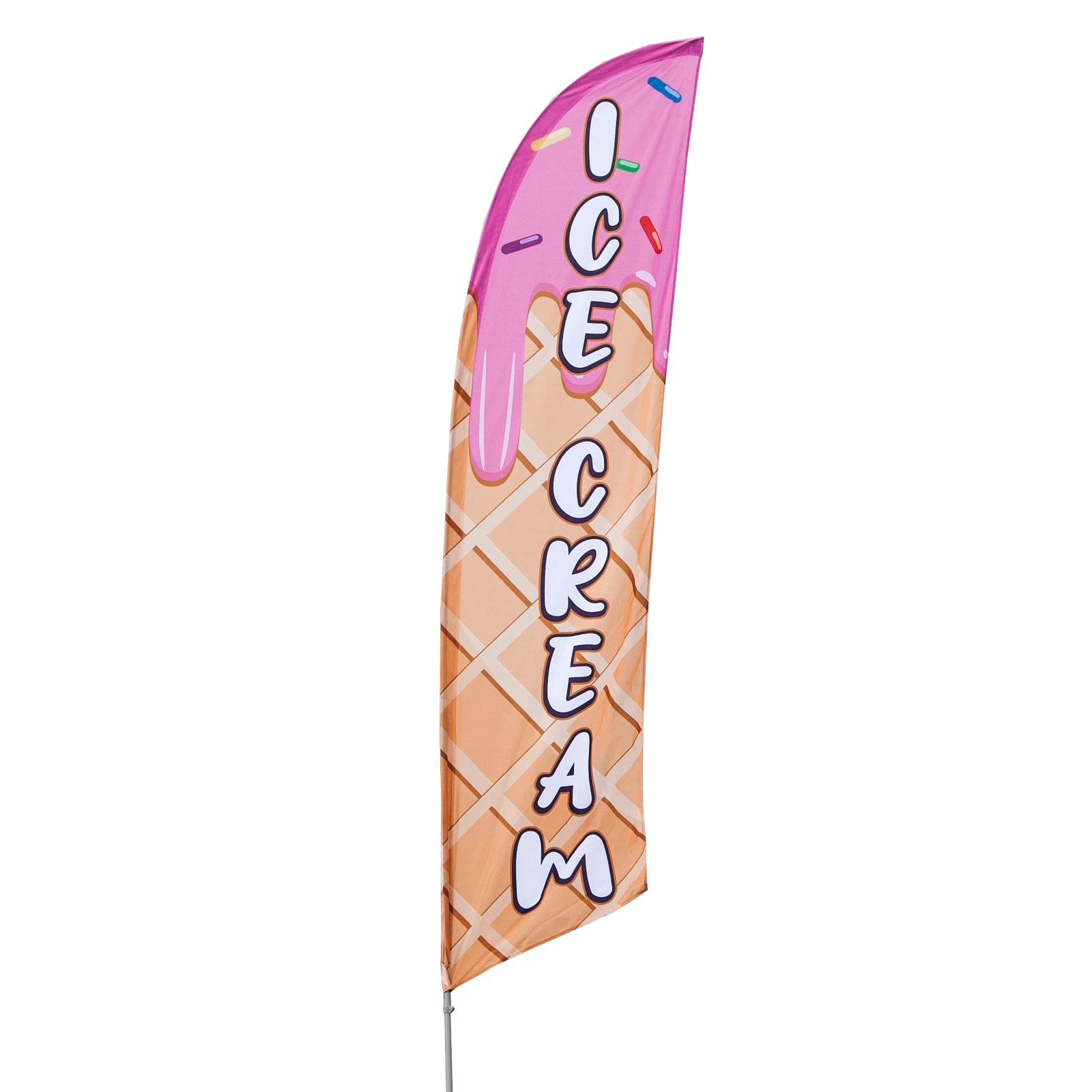 Ice Cream Feather Flag Set Tex Visions